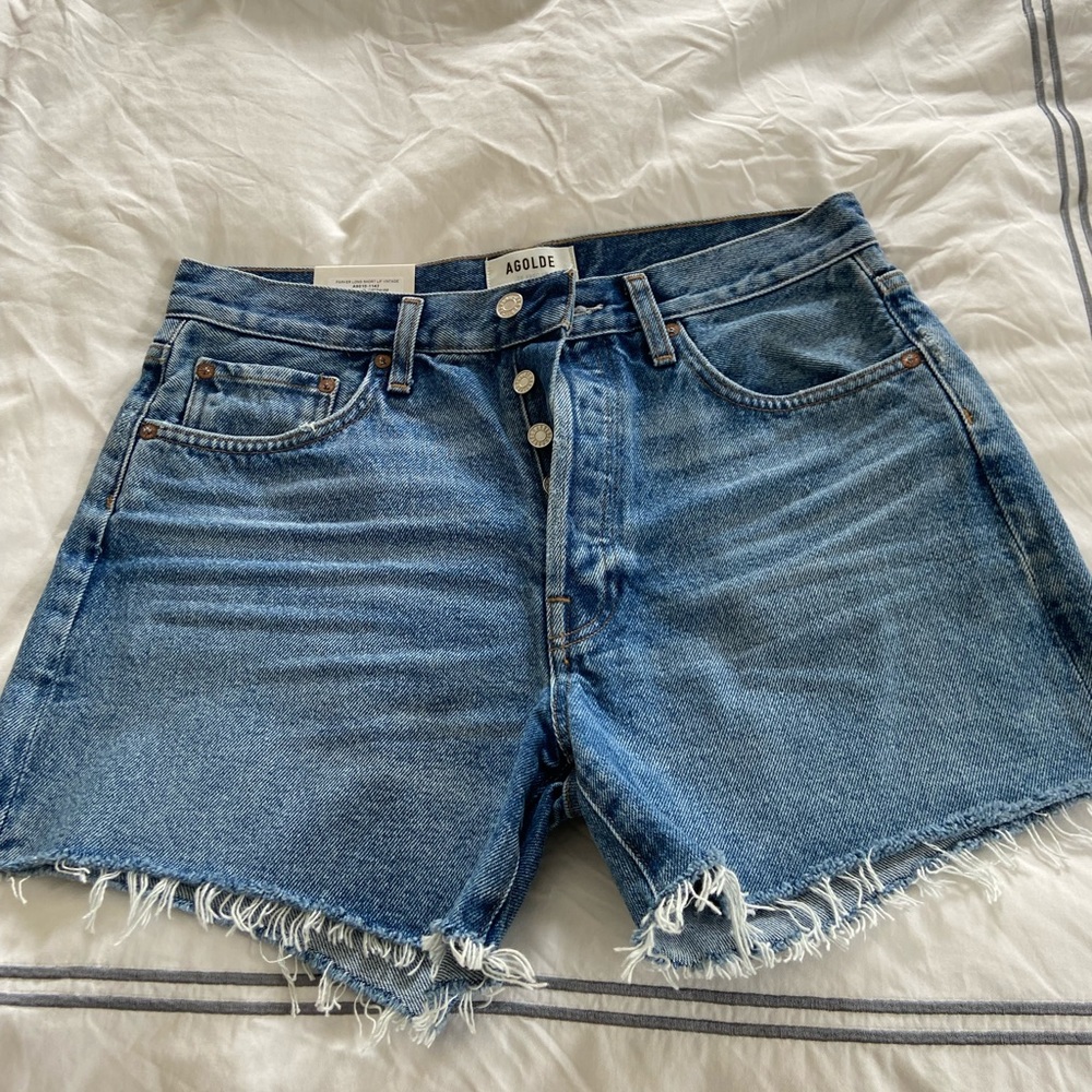Agolde Parker Long Loose Vintage Short - Size 28